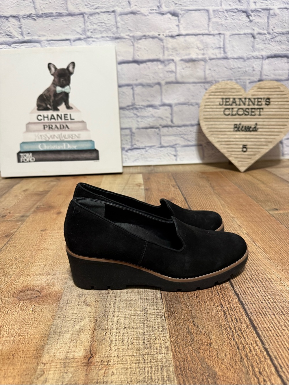 Vionic Willa Wedge Black Suede I7294L1001 Women's Size 8.5 Medium - Picture 12 of 12